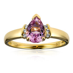 Brasilianischer Kunzit-Goldring