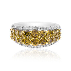 Gelber SI2 Diamant-Goldring (CIRARI)