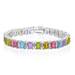 Edelstein-Silberarmband