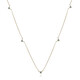 Himmelblauer I2 Brillant-Goldcollier (de Melo)