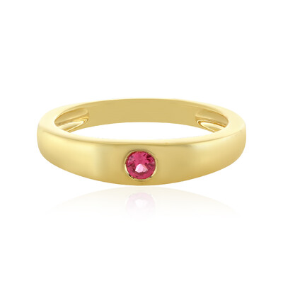 Pinkfarbener Spinell-Silberring