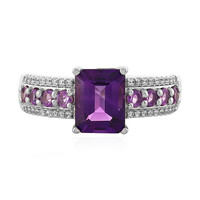 Bolivianischer Amethyst-Silberring