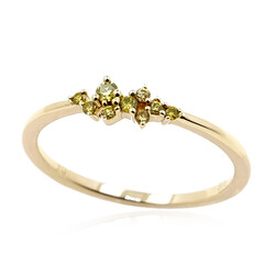 Gelber SI2 Brillant-Goldring
