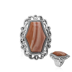 Australischer Pinkfarbener Opal-Silberring (Art of Nature)