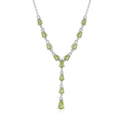 Peridot-Silbercollier