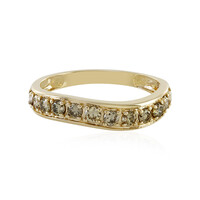 I1 Schokoladen-Brillant-Goldring