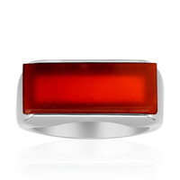 Roter Achat-Silberring
