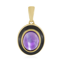 Sambia-Amethyst-Silberanhänger
