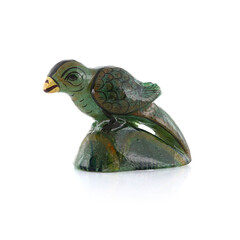 Grüner Aventurin-Vogel