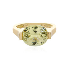 Kanariengelber Kunzit-Goldring