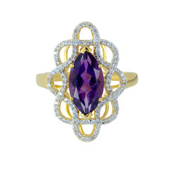 Amethyst-Silberring