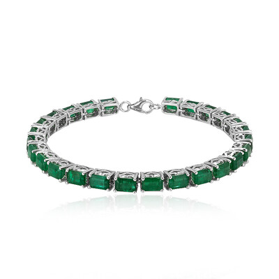 Sambia-Smaragd-Silberarmband