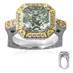 Grüner Amethyst-Silberring (Dallas Prince Designs)