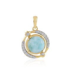 Larimar-Silberanhänger