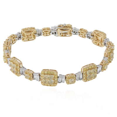 Gelber SI2 Diamant-Goldarmband (CIRARI)