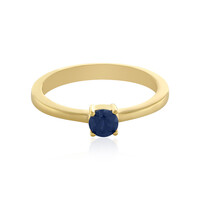 Blauer Saphir-Silberring