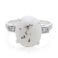 Dendriten-Achat-Silberring