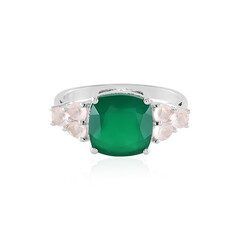 Grüner Onyx-Silberring