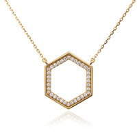 Lupenreiner (F)Brillant-Goldhalskette (LUCENT DIAMONDS)