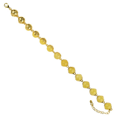 Baltischer Bernstein-Silberarmband (dagen)
