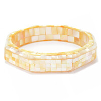 Perlmutt-Mosaik-Armreif (Dallas Prince Designs)