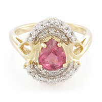 Pinkfarbener Kupfer-Turmalin-Goldring