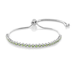 Russischer Demantoid-Silberarmband
