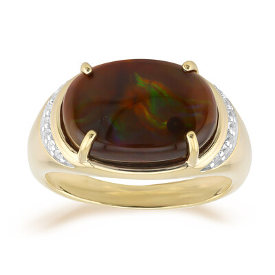 Feuerachat-Goldring