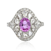 Pinkfarbener Saphir-Goldring (CIRARI)