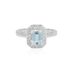 Aquamarin-Silberring