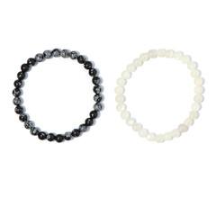 2er Set Edelstein- Armbänder