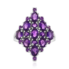 Madagaskar-Amethyst-Silberring