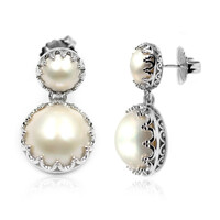 Mabe-Perlen-Silberohrringe (Dallas Prince Designs)