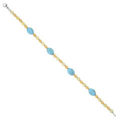 Edelstein-Silberarmband