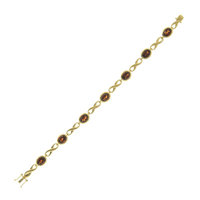Granat-Goldarmband (CUSTODANA)