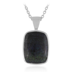 Matrix-Opal-Silberhalskette