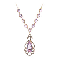Bolivianischer Amethyst-Silbercollier