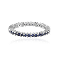 Blauer Saphir-Silberring