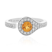 Mandarin-Granat-Silberring