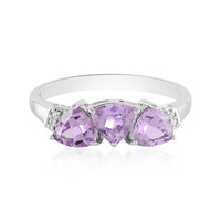 Lavendel-Amethyst-Silberring