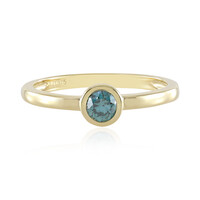 Blauer I2 Brillant-Goldring