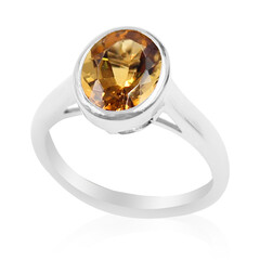 Cognac-Skapolith-Silberring