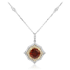 Cognac-Zirkon-Goldhalskette (CIRARI)