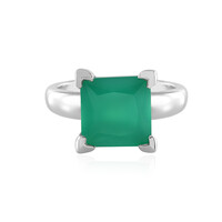 Grüner Onyx-Silberring