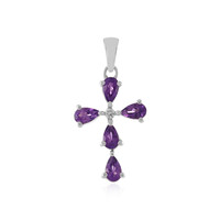 Marokkanischer Amethyst-Silberanhänger