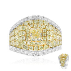 Gelber SI2 Brillant-Goldring (CIRARI)