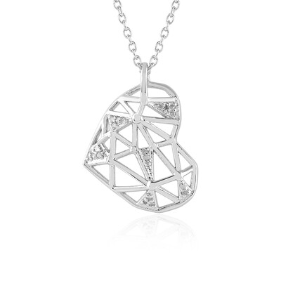 I2 (J) Diamant-Silberhalskette
