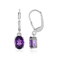 Amethyst-Silberohrringe