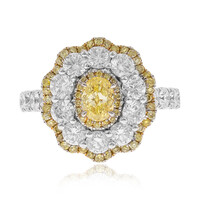 Gelber SI2 Brillant-Goldring (CIRARI)