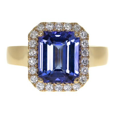 AAA-Tansanit-Goldring (CIRARI)